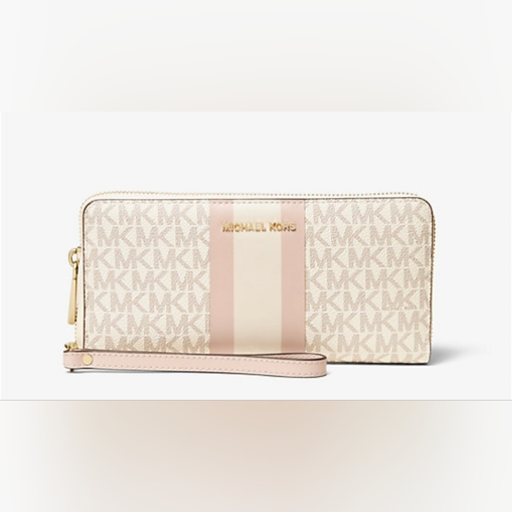 Michael Kors  Logo Stripe  Large  Continental  Wallet